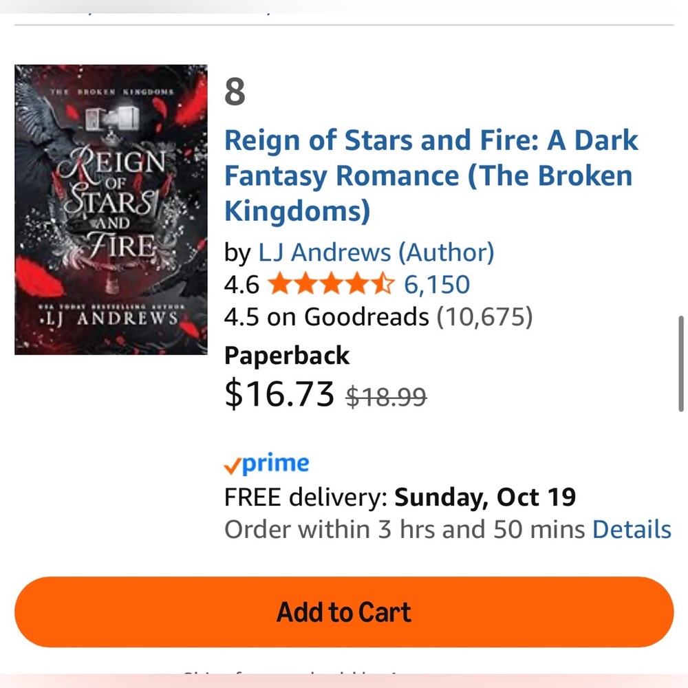 Saved for @jmschenke 😄 Reign of Stars and Fire Book 8 and  book 9 - Picture 2 of 3